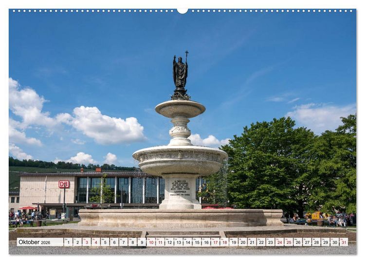 Produktbild: W&uuml;rzburg - Bayern (hochwertiger Premium Wandkalender 2026 DIN A2 quer), Kunstdruck in Hochglanz
