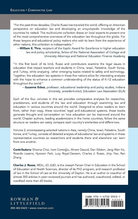 Produktbild: Handbook of Comparative Education Law