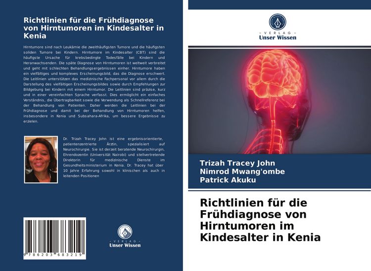 Produktbild: Richtlinien f&uuml;r die Fr&uuml;hdiagnose von Hirntumoren im Kindesalter in Kenia