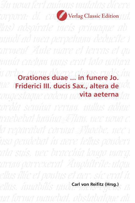 Produktbild: Orationes duae ... in funere Jo. Friderici III. ducis Sax.,