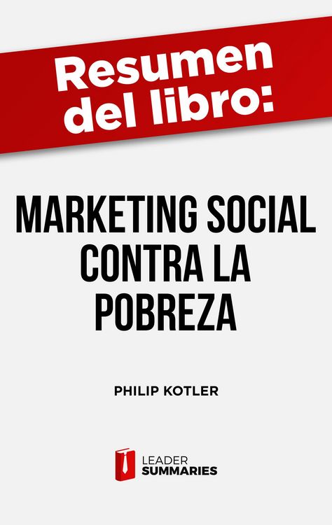 Produktbild: Resumen del libro "Marketing social contra la pobreza" de Philip Kotler