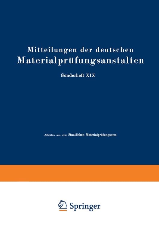 Produktbild: Mitteilungen der deutschen Materialpr&uuml;fungsanstalten