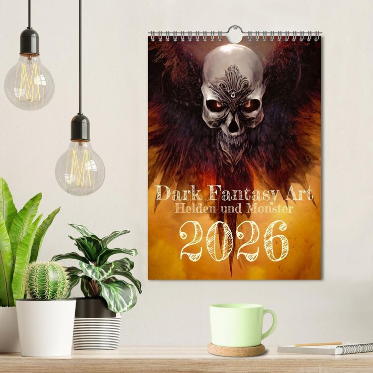 Produktbild: Dark Fantasy Art - Helden und Monster (Wandkalender 2026 DIN A4 hoch), CALVENDO Monatskalender