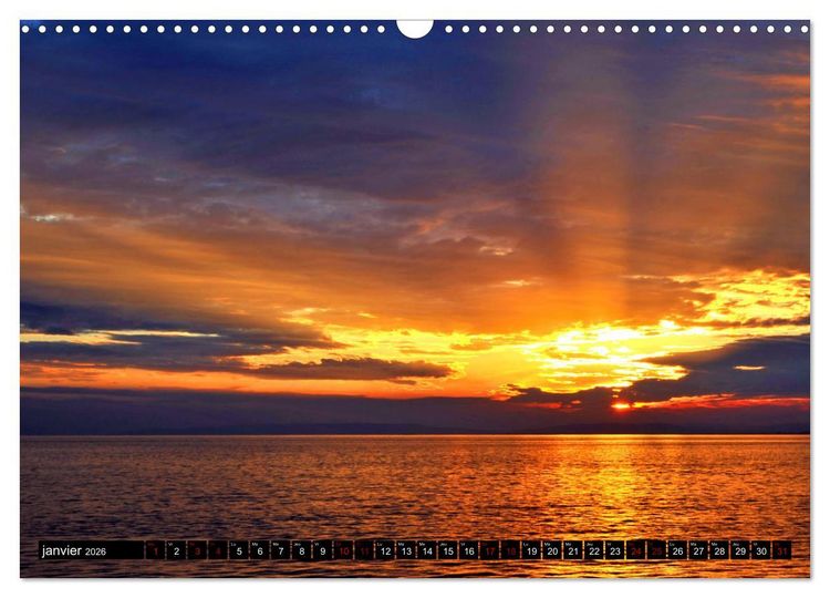 Produktbild: Un oc&eacute;an de lumi&egrave;re (Calendrier mural 2026 DIN A3 vertical), CALVENDO calendrier mensuel