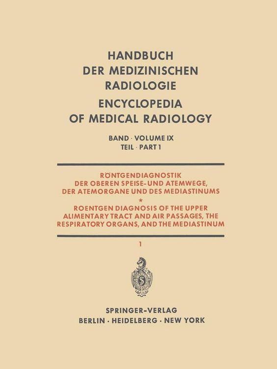 Produktbild: R&ouml;ntgendiagnostik der Oberen Speise- und Atemwege, der Atemorgane und des Mediastinums