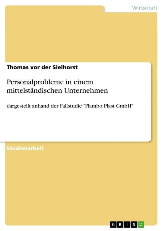 Produktbild: Personalprobleme in einem mittelst&auml;ndischen Unternehmen