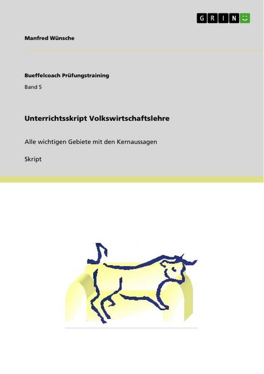 Produktbild: Unterrichtsskript Volkswirtschaftslehre