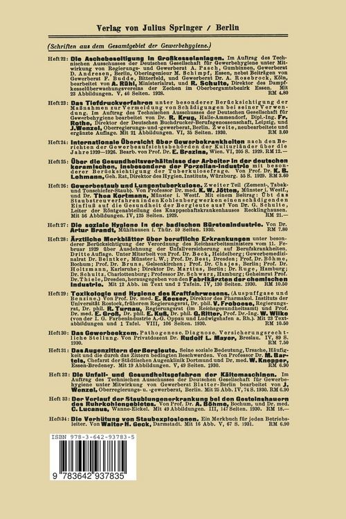 Produktbild: Die Verh&uuml;tung von Gesundheitssch&auml;digungen durch Anklopfmaschinen (Die Verh&uuml;tung der Anklopferkrankheit)