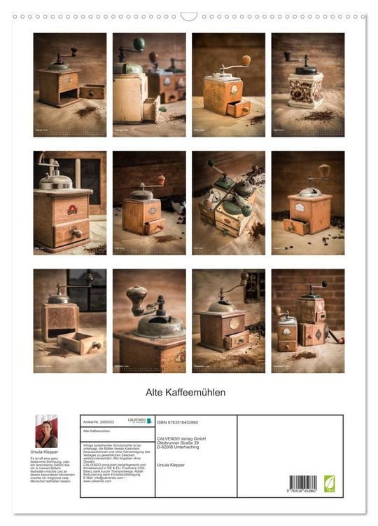 Produktbild: Alte Kaffeem&uuml;hlen (Wandkalender 2026 DIN A2 hoch), CALVENDO Monatskalender