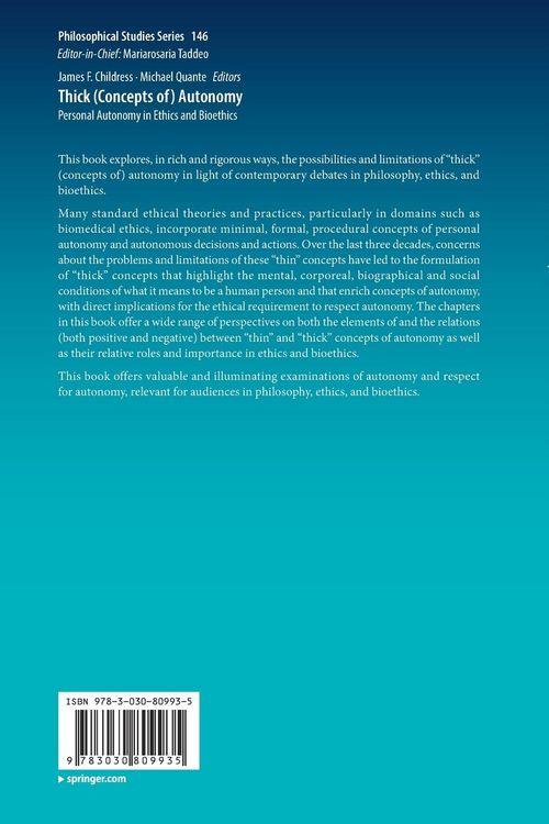 Produktbild: Thick (Concepts of) Autonomy