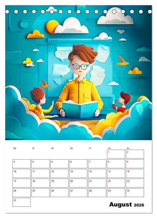 Produktbild: Traumjobs von Morgen - Der Zukunfts-Planer f&uuml;r gro&szlig;e Tr&auml;ume (Tischkalender 2026 DIN A5 hoch), CALVENDO Monatskalender