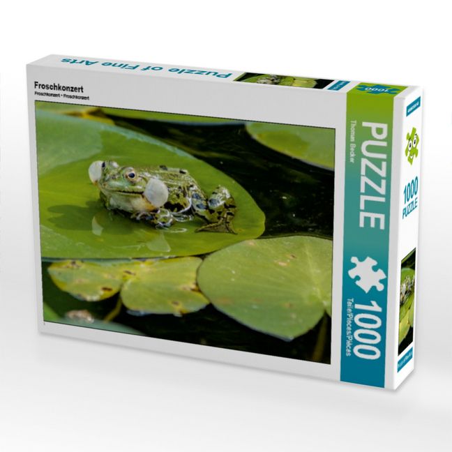 Produktbild: CALVENDO Puzzle Froschkonzert | 1000 Teile Lege-Gr&ouml;&szlig;e 64x48cm Foto-Puzzle f&uuml;r gl&uuml;ckliche Stunden