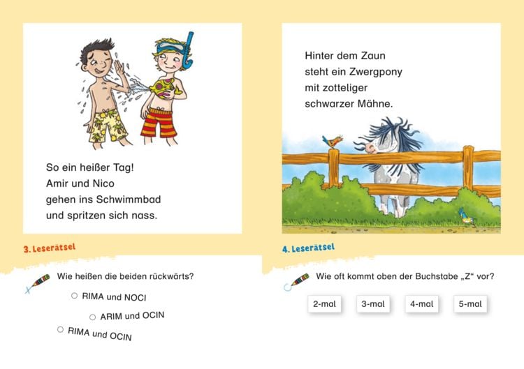 Produktbild: Duden Leseprofi &ndash; Witzige Leser&auml;tsel zum Schulstart &ndash; Pferde und Freundschaft, 1. Klasse