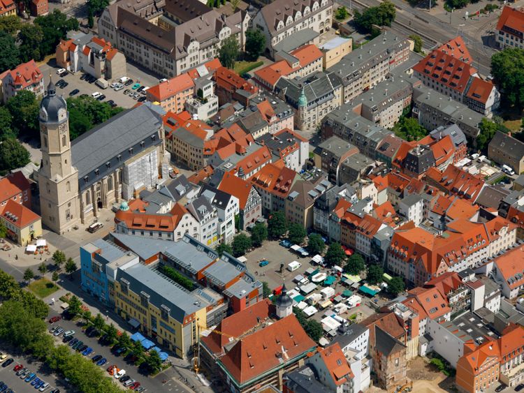 Produktbild: CALVENDO Puzzle Luftbild von Jena | 1000 Teile Lege-Gr&ouml;&szlig;e 64x48cm Foto-Puzzle f&uuml;r gl&uuml;ckliche Stunden