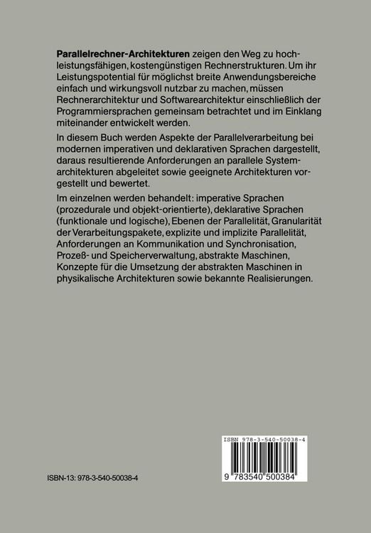 Produktbild: Parallelrechner-Architekturen