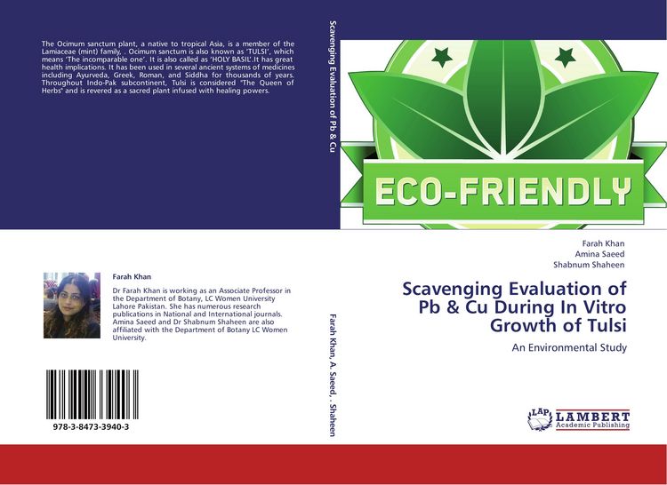 Produktbild: Scavenging Evaluation of Pb & Cu During In Vitro Growth of Tulsi