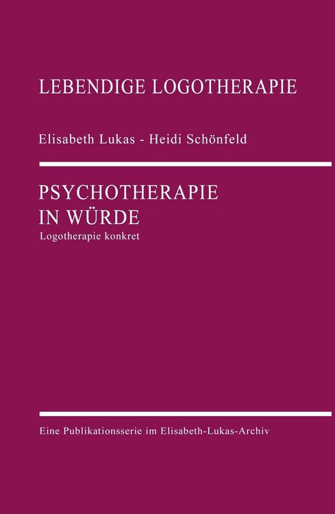 Produktbild: Psychotherapie in W&uuml;rde