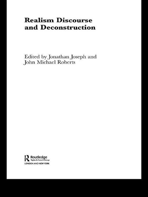 Produktbild: Realism Discourse and Deconstruction