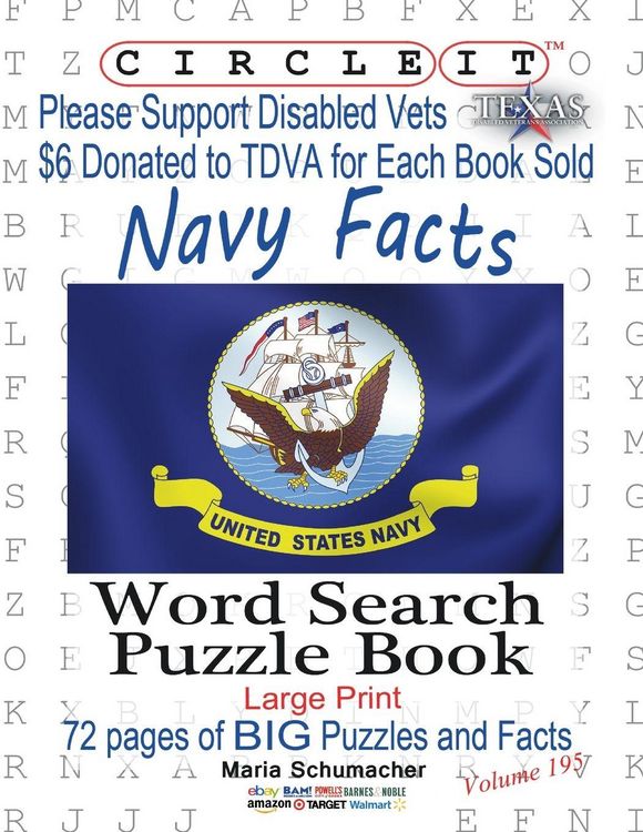 Produktbild: Circle It, United States Navy Facts, Word Search, Puzzle Book
