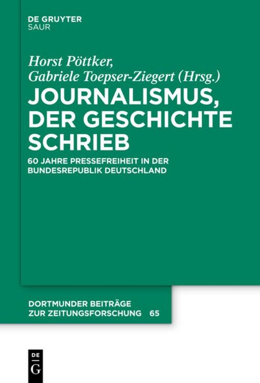 Produktbild: Journalismus, der Geschichte schrieb