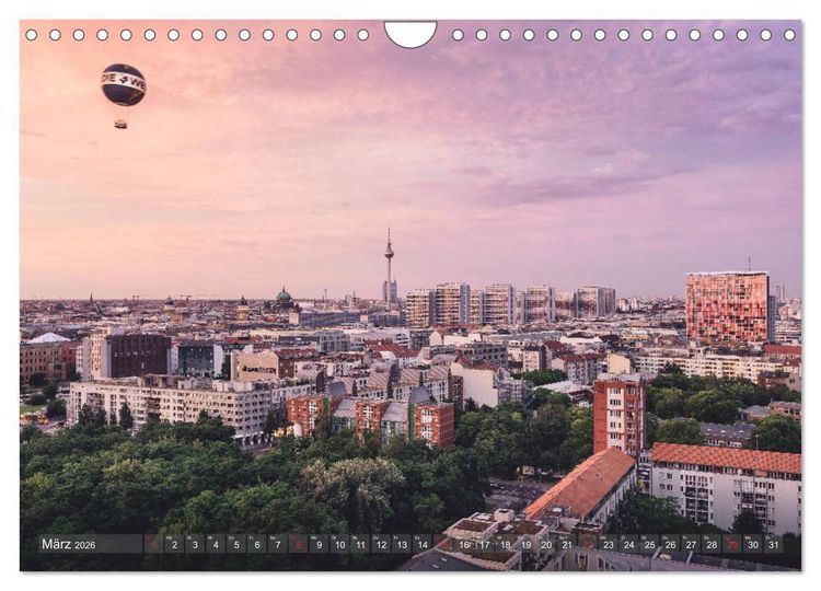 Produktbild: Berlin von oben (Wandkalender 2026 DIN A4 quer), CALVENDO Monatskalender