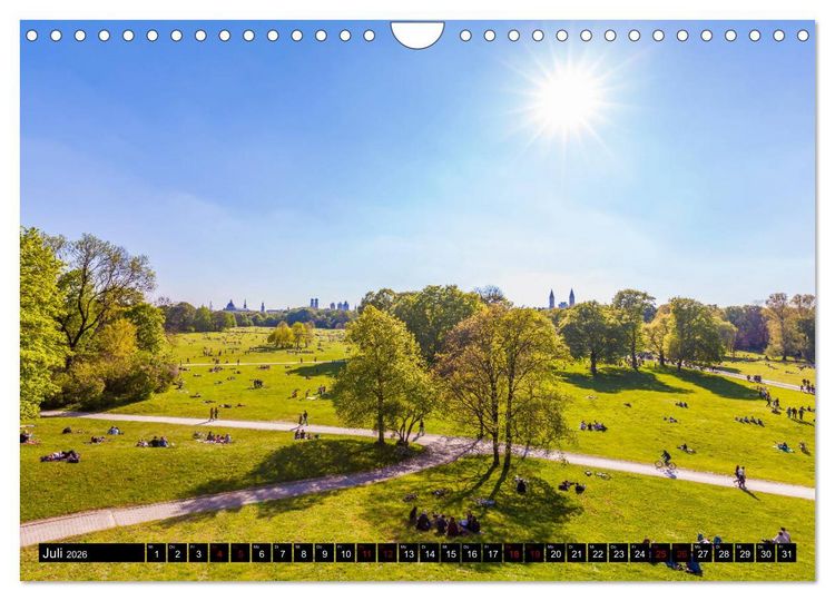 Produktbild: M&Uuml;NCHEN Impressionen einer Weltstadt (Wandkalender 2026 DIN A4 quer), CALVENDO Monatskalender
