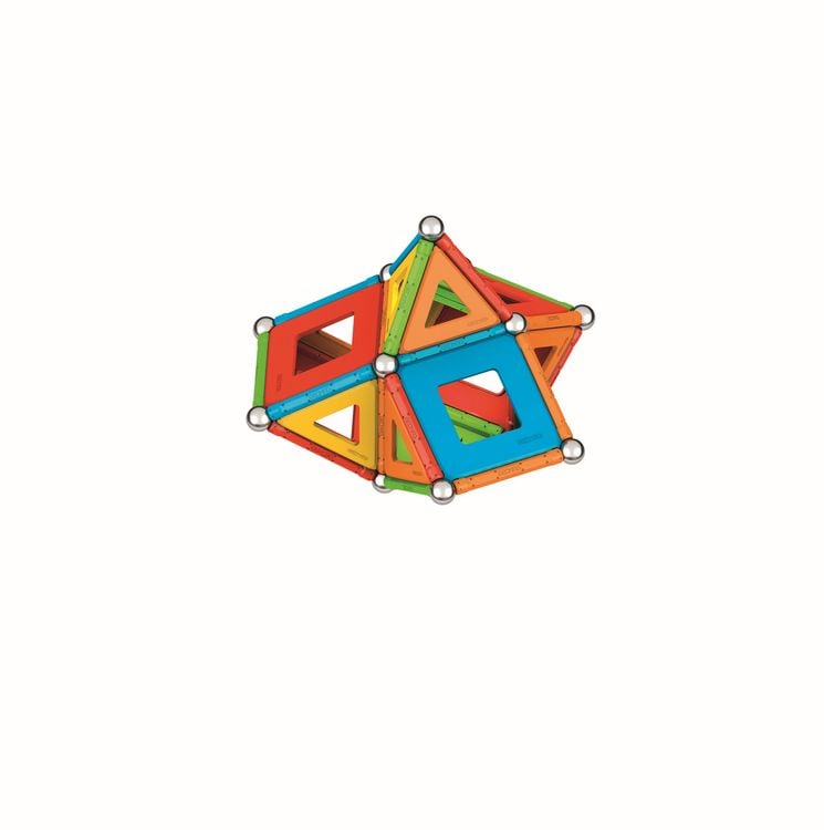 Produktbild: Invento 507059 - Geomag Classic Supercolor Panels Recycled 78 pcs, Magnetischer Baukasten, Magnetspielzeuge