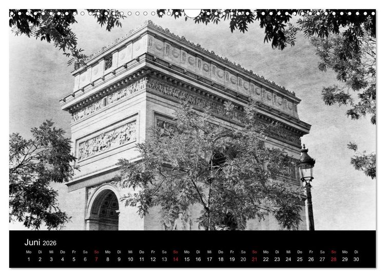 Produktbild: Streifzug durch Paris (Wandkalender 2026 DIN A3 quer), CALVENDO Monatskalender