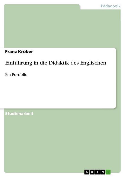 Produktbild: Einf&uuml;hrung in die Didaktik des Englischen