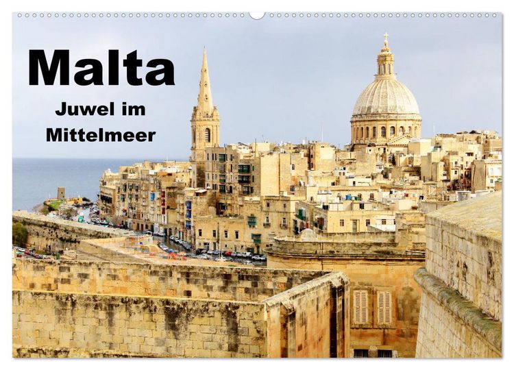 Produktbild: Malta - Juwel im Mittelmeer (Wandkalender 2026 DIN A2 quer), CALVENDO Monatskalender