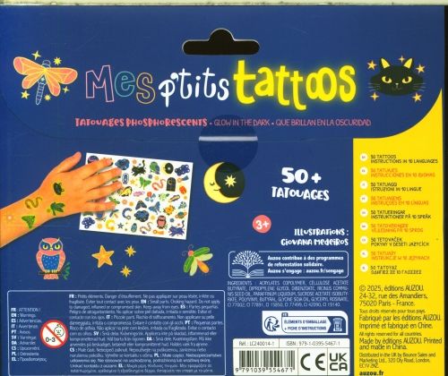 Produktbild: Mes p'tits tattoos qui brillent dans le noir