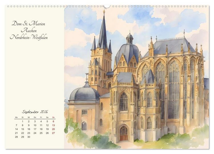 Produktbild: Historische Deutsche Wahrzeichen (Wandkalender 2026 DIN A2 quer), CALVENDO Monatskalender