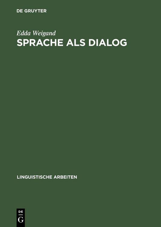 Produktbild: Sprache als Dialog