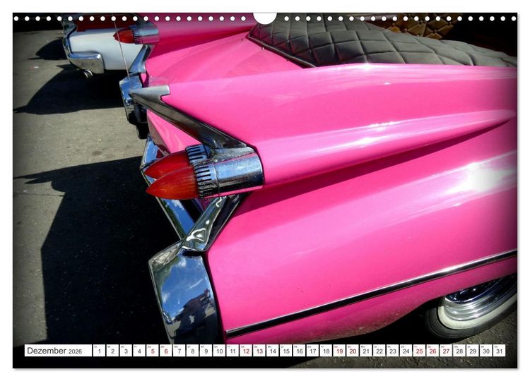 Produktbild: BEST OF CADILLAC - Traumschiff mit Bar und Flossen (Wandkalender 2026 DIN A3 quer), CALVENDO Monatskalender