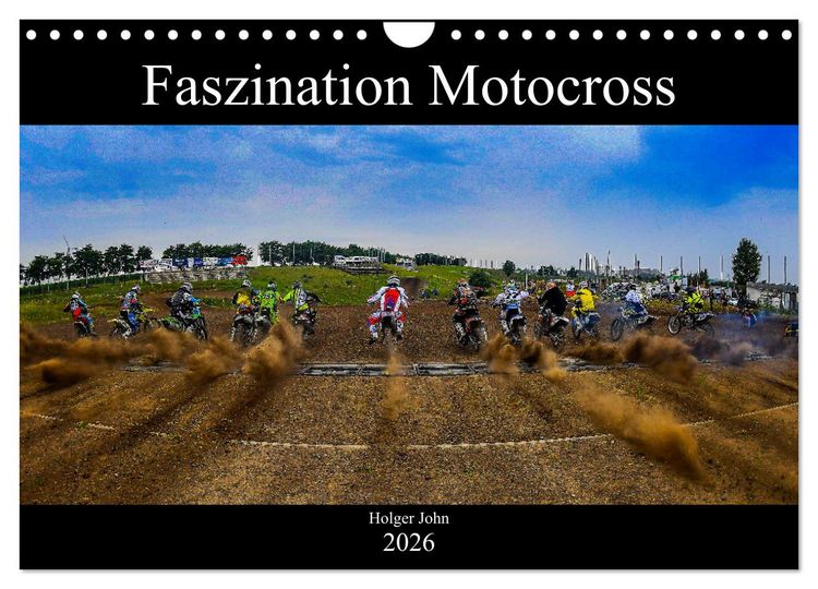 Produktbild: Blickpunkte Motocross (Wandkalender 2026 DIN A4 quer), CALVENDO Monatskalender