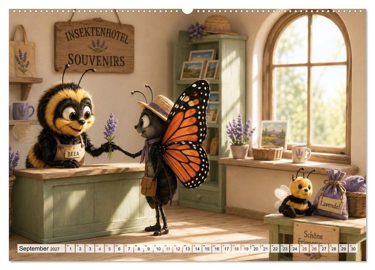 Produktbild: Das Hotel der kleinen Fl&uuml;gel (hochwertiger Premium Wandkalender 2027 DIN A2 quer), Kunstdruck in Hochglanz