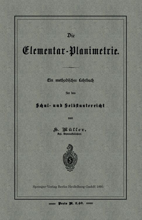 Produktbild: Die Elementar-Planimetrie