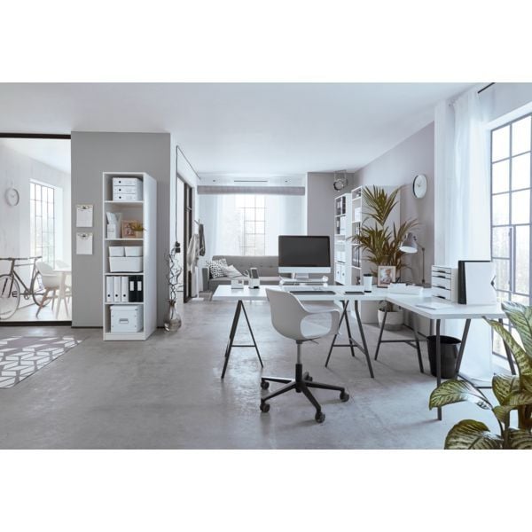 Produktbild: LEITZ B&uuml;ro Set Mini NeXXt WOW wei&szlig; 3 Teile Locher Heftger&auml;t Heftklammern