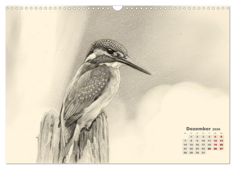 Produktbild: Wilde Seelen - Tierische Momente in Graphit (Wandkalender 2026 DIN A3 quer), CALVENDO Monatskalender