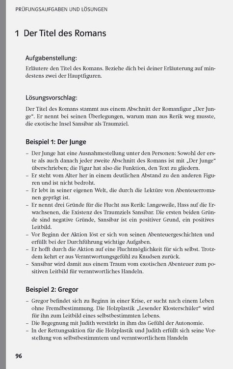 Produktbild: Klett Lekt&uuml;rehilfen Alfred Andersch, Sansibar oder der letzte Grund