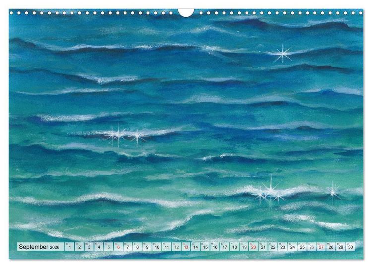 Produktbild: Komm mit ans Meer &ndash; Aquarelle (Wandkalender 2026 DIN A3 quer), CALVENDO Monatskalender
