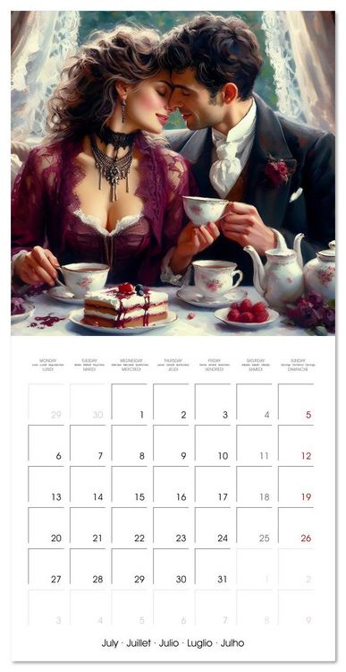 Produktbild: Teatime for two (Wall Calendar 2026 12 &times; 12 Inch) CALVENDO 12 Month Wall Calendar