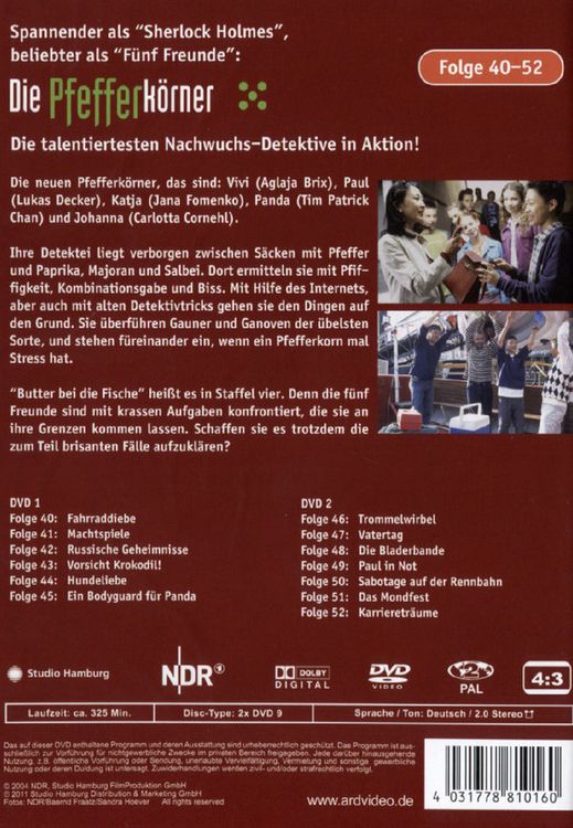 Produktbild: Die Pfefferk&ouml;rner Vol. 4 - Folge 40-52 [2 DVDs]