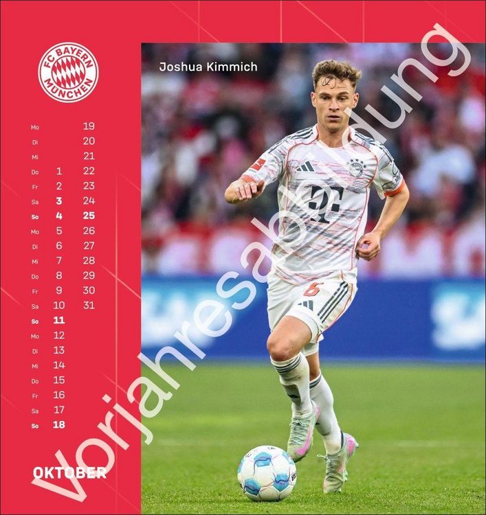 Produktbild: FC Bayern M&uuml;nchen Postkartenkalender 2027