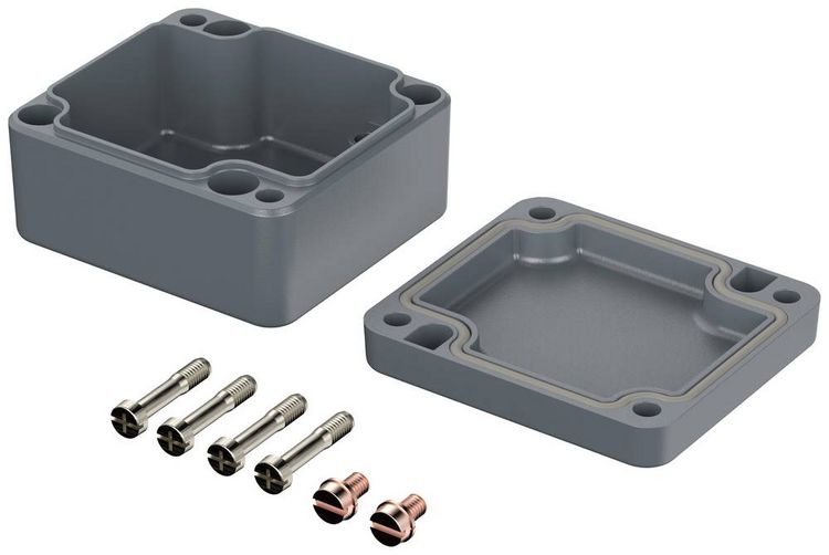 Produktbild: Bopla EUROMAS A 101 01101000 Industrie-Geh&auml;use 58 x 64 x 34 Aluminium Silber-Grau (RAL 7001) 1 St.