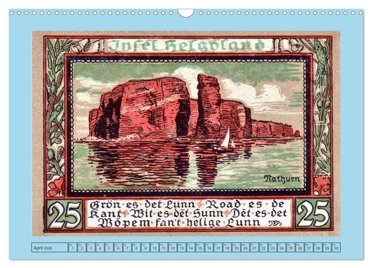 Produktbild: Gru&szlig; aus Helgoland (Wandkalender 2026 DIN A3 quer), CALVENDO Monatskalender