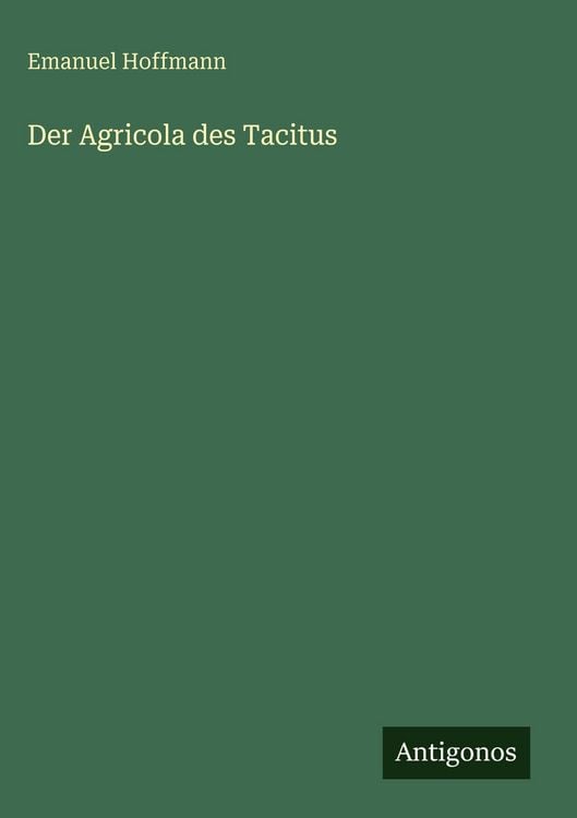 Produktbild: Der Agricola des Tacitus