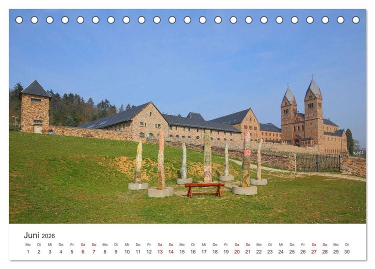 Produktbild: Rheingau - Land des Weines und der Bauwerks (Tischkalender 2026 DIN A5 quer), CALVENDO Monatskalender