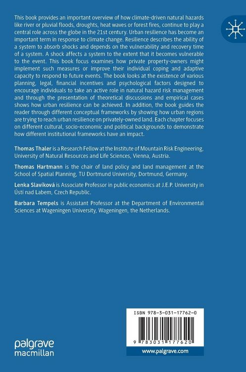 Produktbild: Homeowners and the Resilient City
