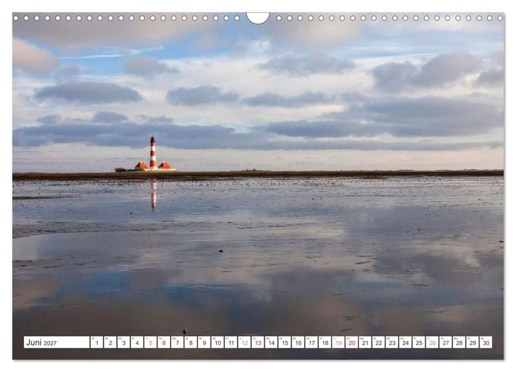 Produktbild: Meerblick - die Nordsee (Wandkalender 2027 DIN A3 quer), CALVENDO Monatskalender